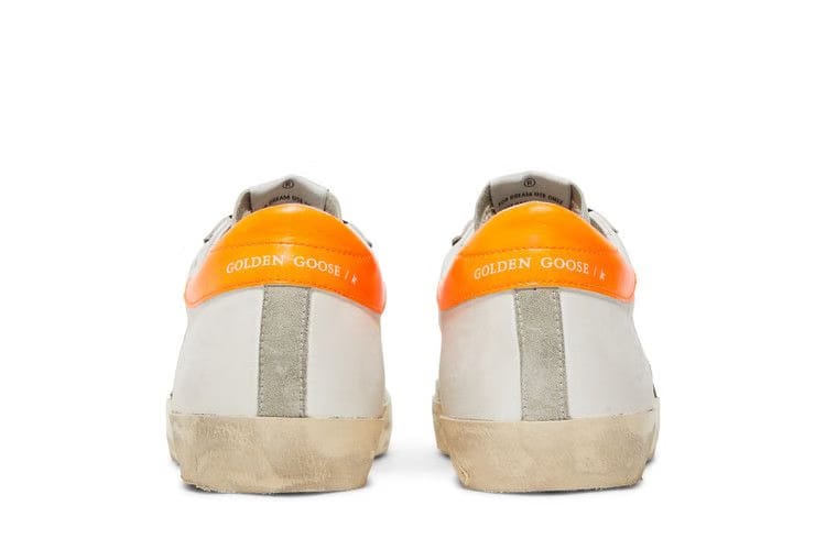Golden Goose Superstar White Orange Fluo