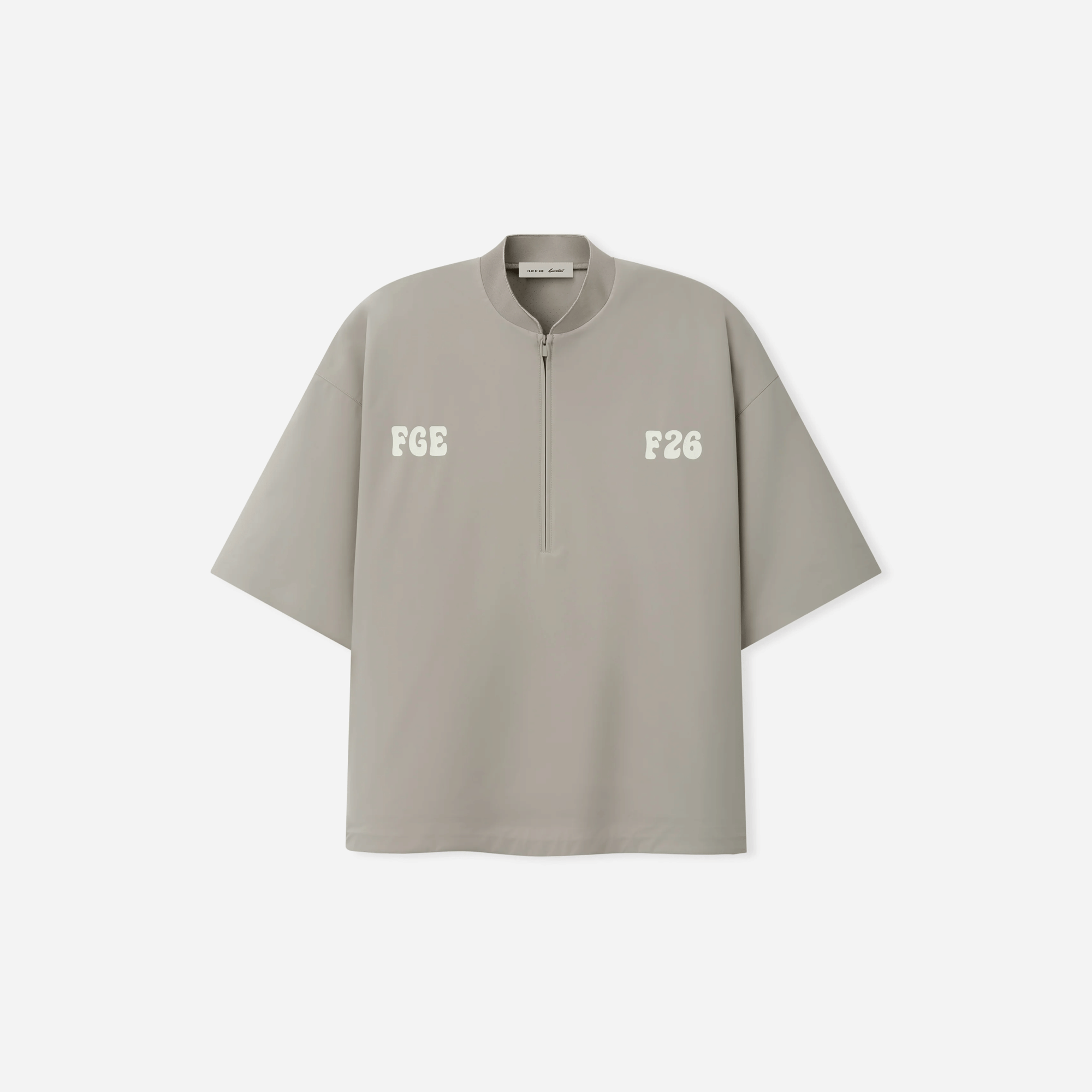 Fear Of God Essentials Half Zip Baseball Shirt Seal
