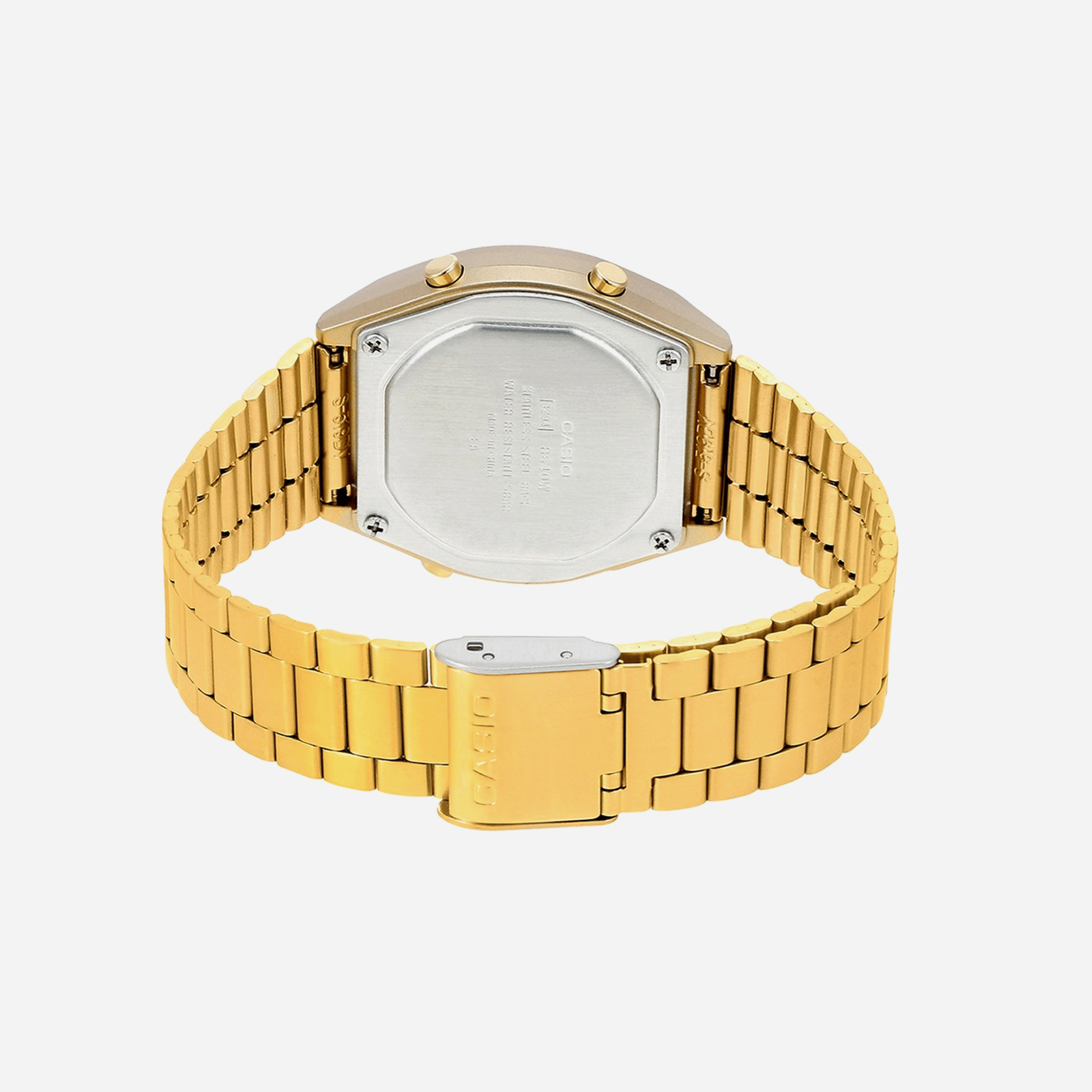 Casio Vintage B640WGG-9DF Quartz Gold Dial Digital Stainless Steel Watch