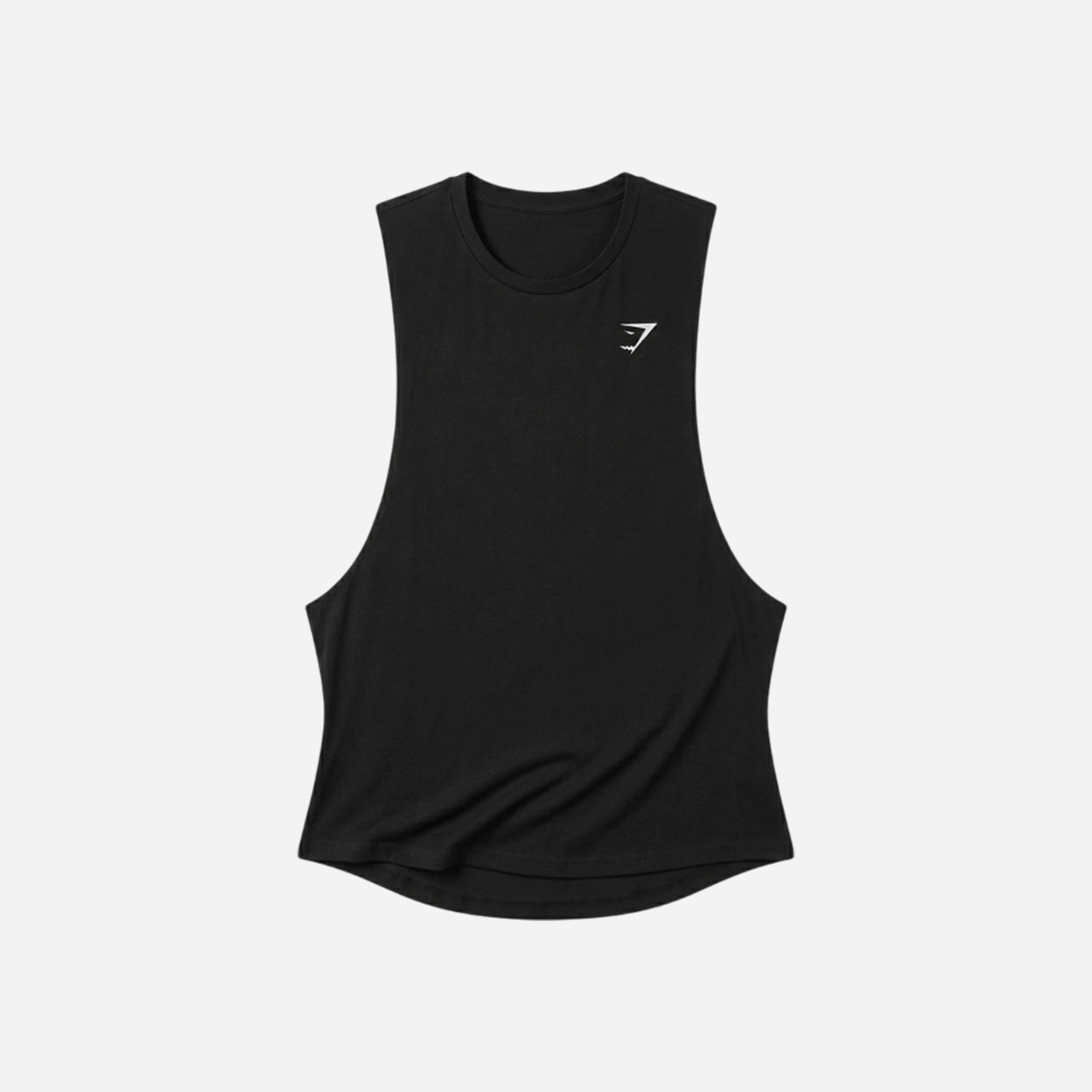 Gymshark Critical Drop Arm Tank Black Slim Fit