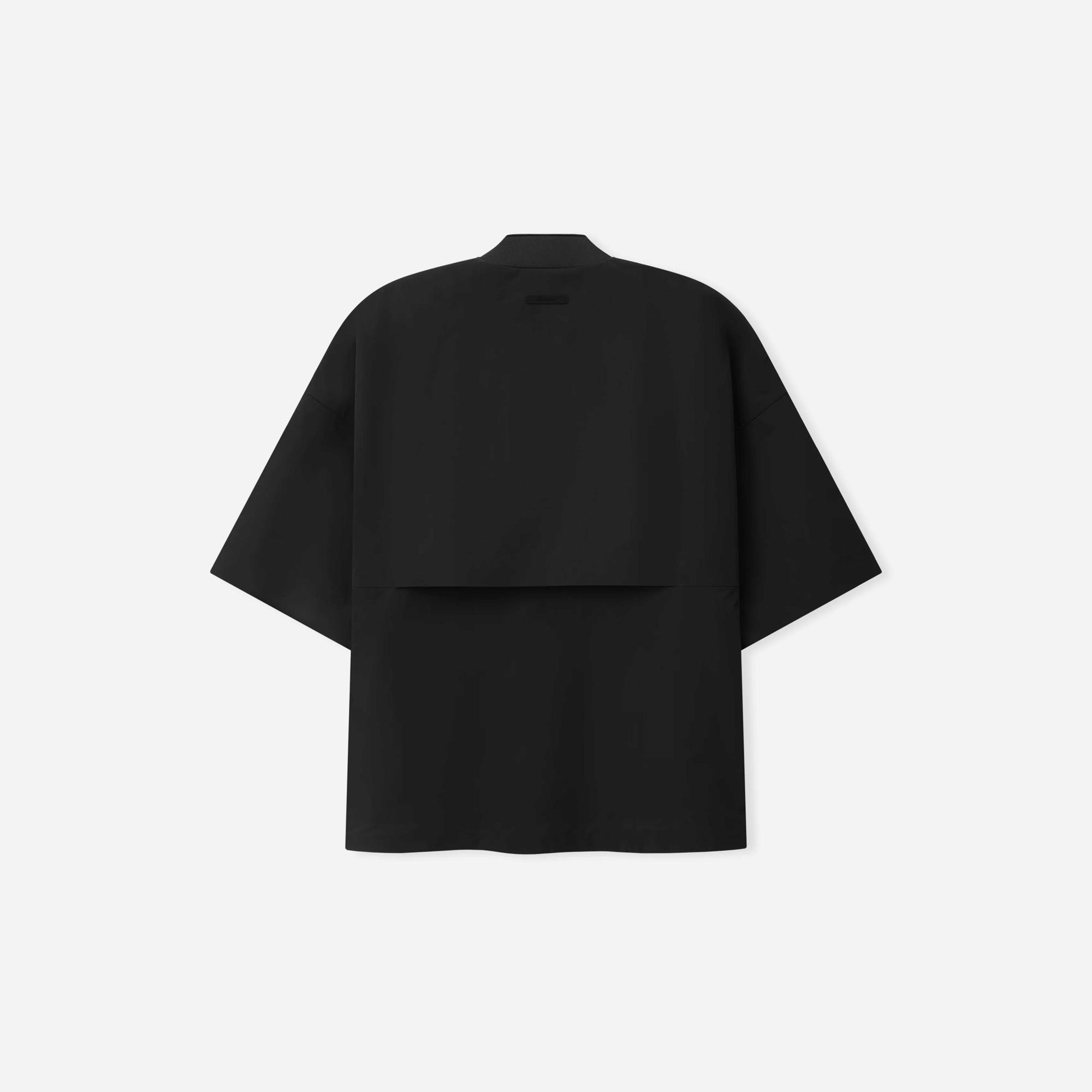 Fear Of God Essentials Half Zip Baseball Shirt Vintage Black