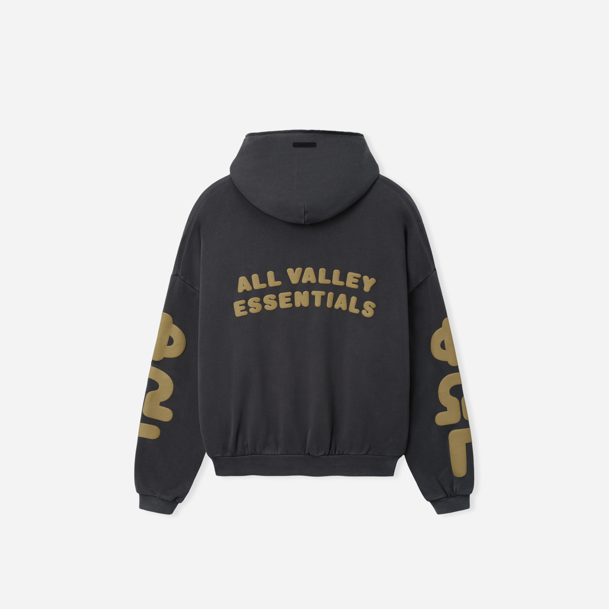 Fear Of God Essentials 90s Zip-Up Hoodie Washed Iron Grey