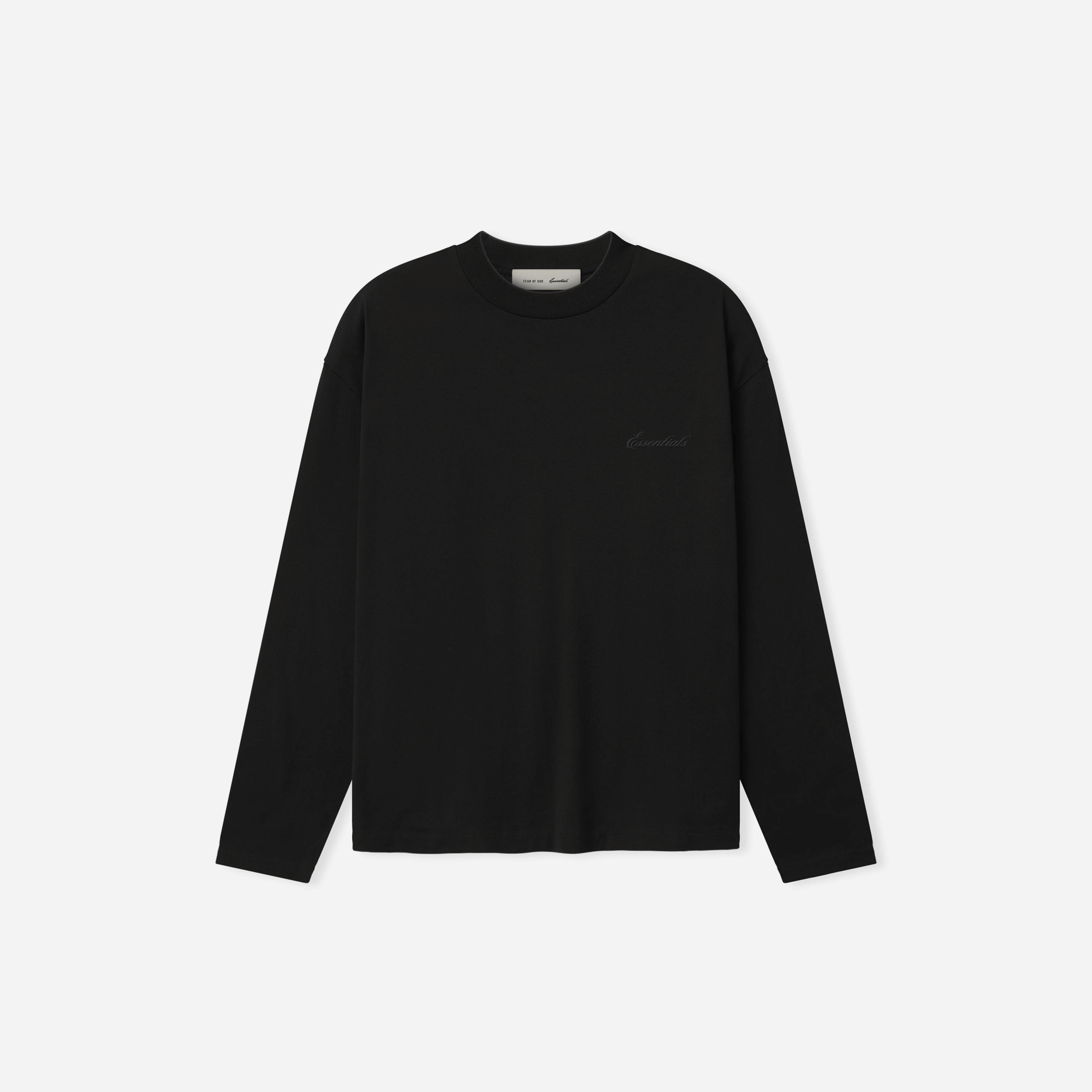 Fear Of God Essentials Classic Long Sleeve T-Shirt Vintage Black