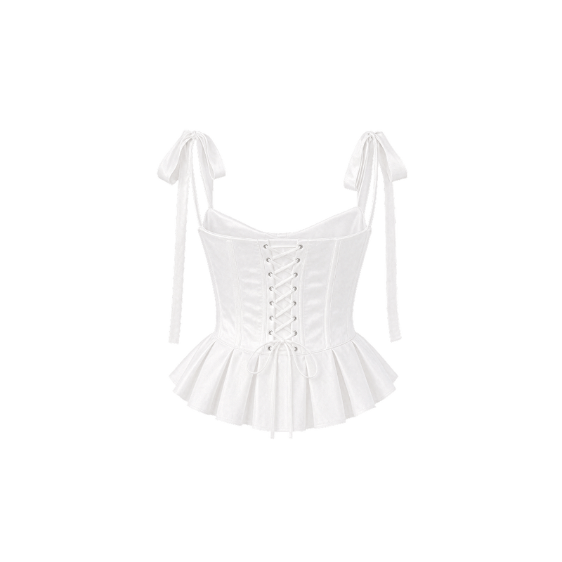 Elara Voss Noelle Bow Corset Top