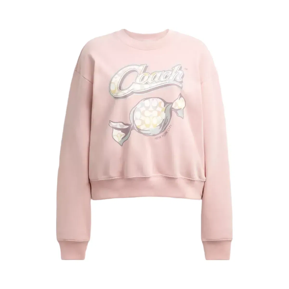 Coach Candy Crewneck Sweater in Pink