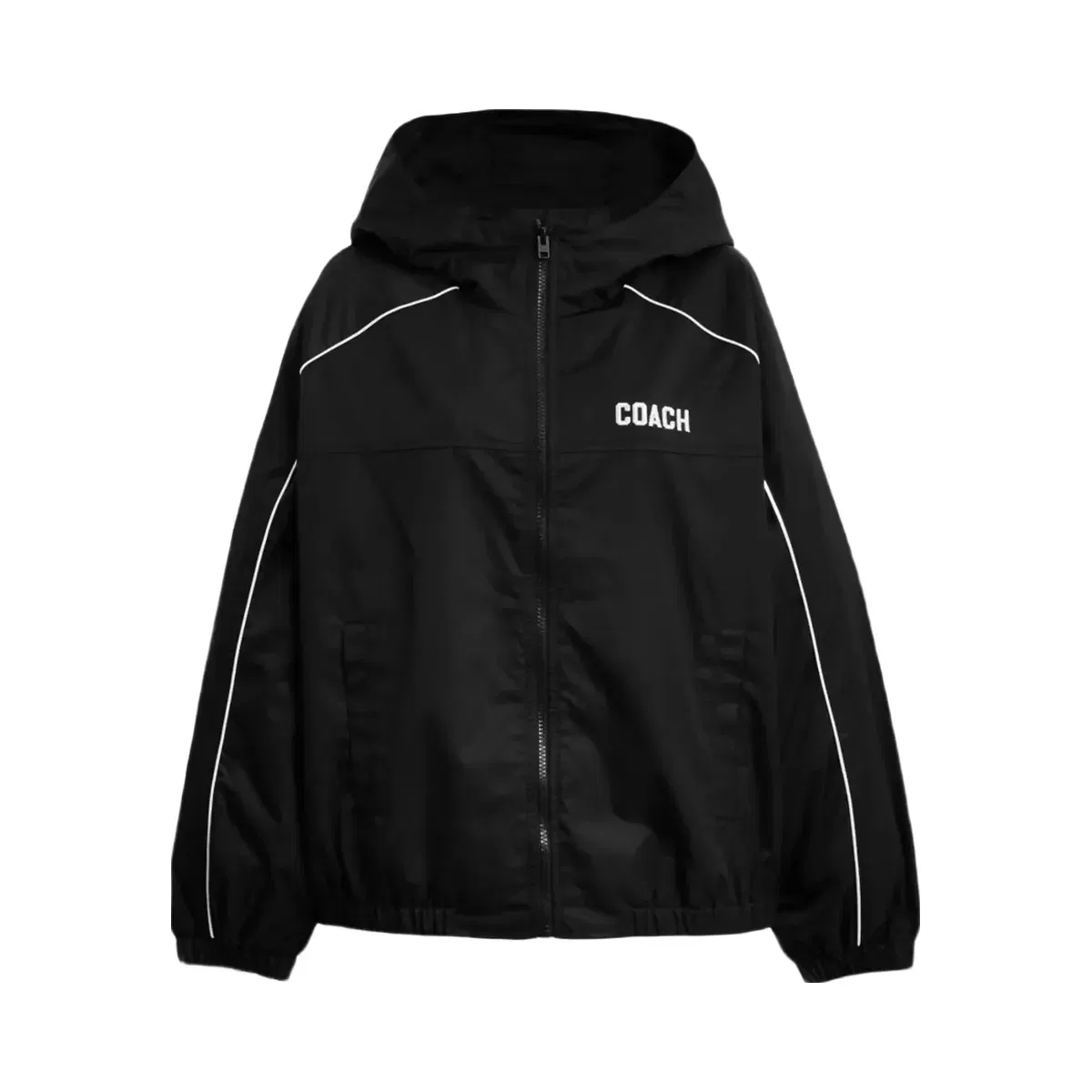 Coach Windbreaker In Recycled Polyester in Black