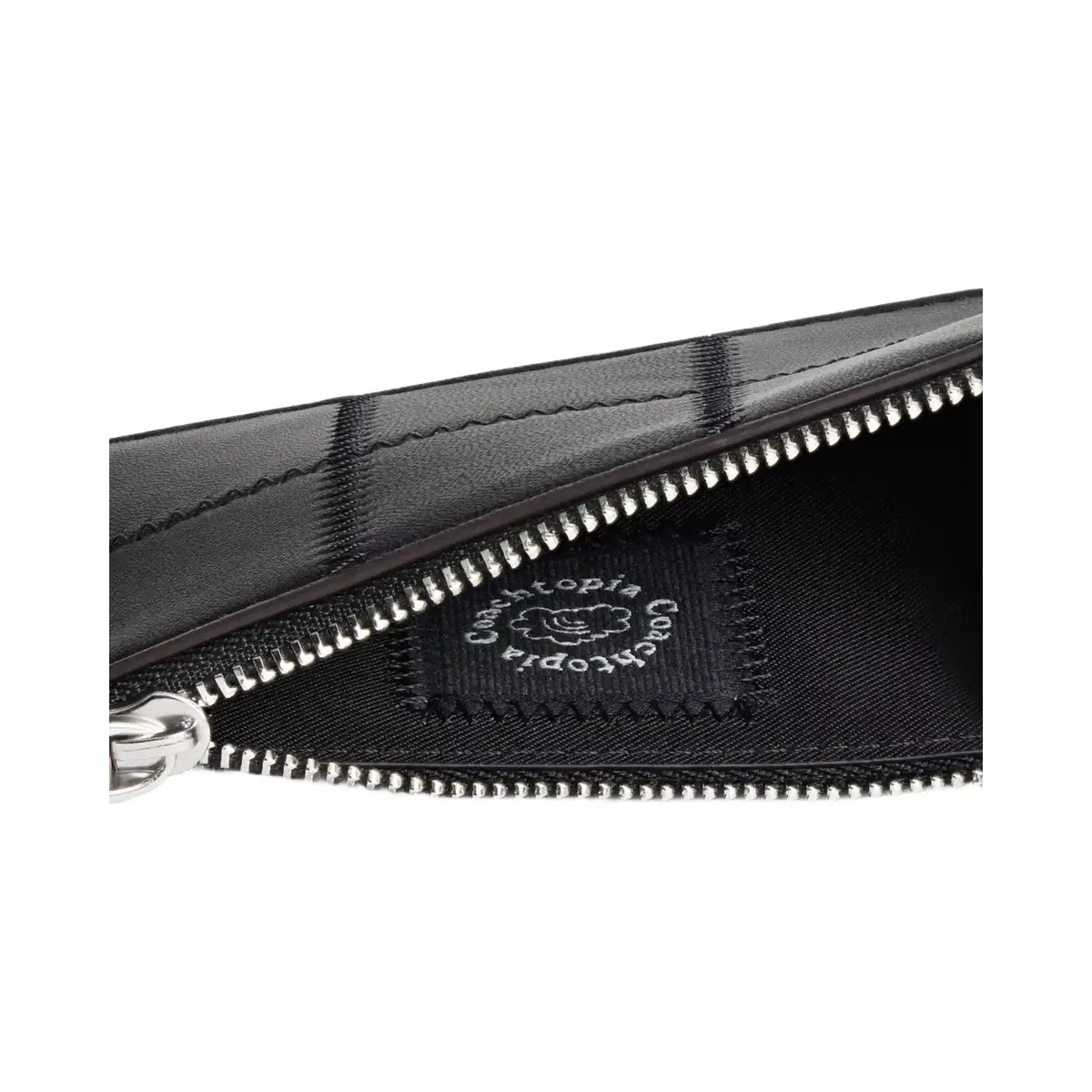 Coach Alter/Ego Zip Card Case With Key Ring in Black