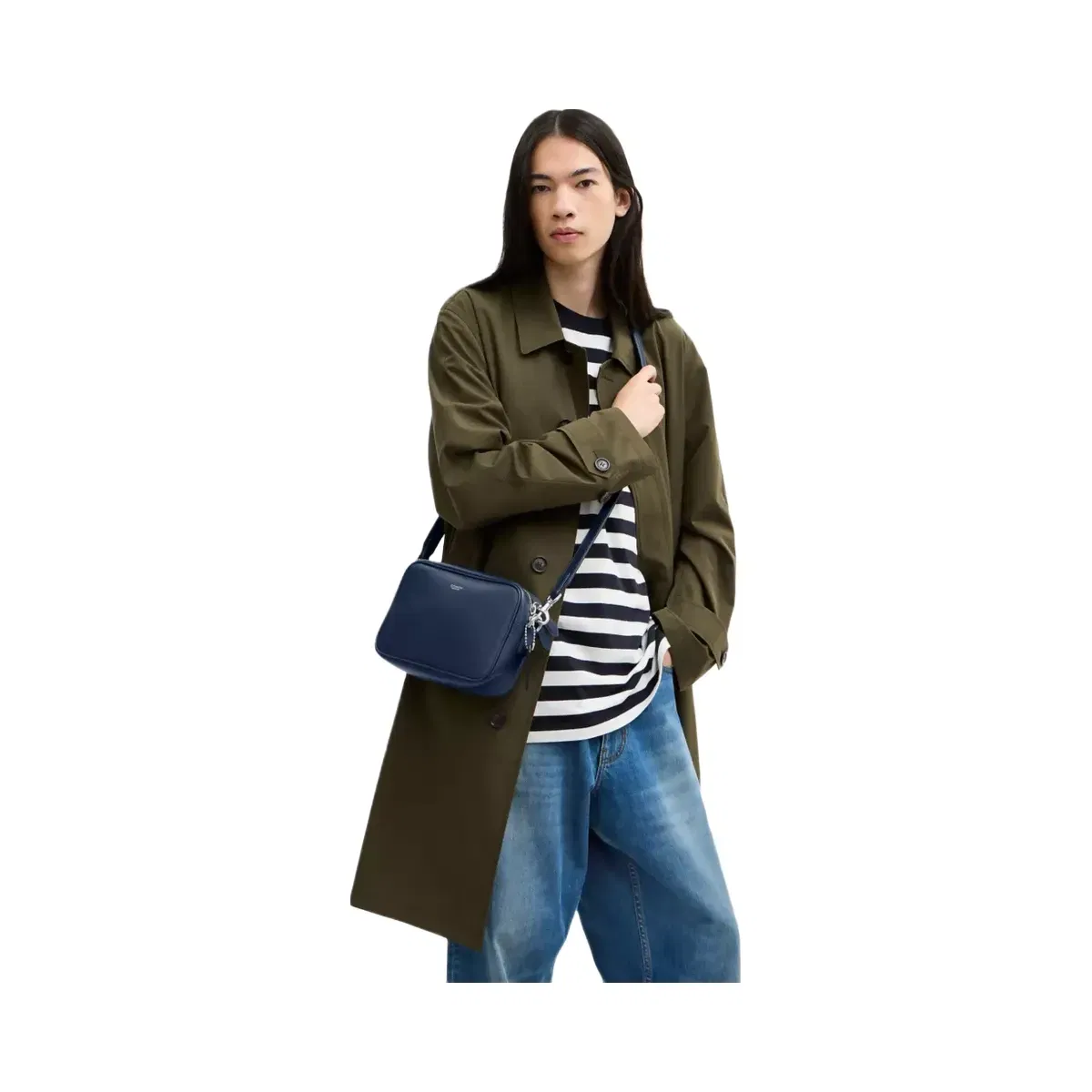Coach Radio Camera Bag in Navy
