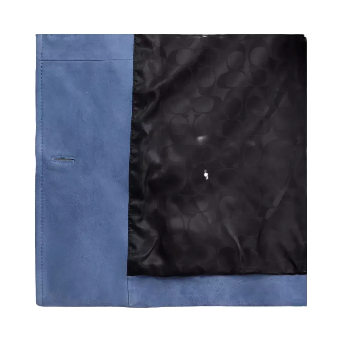 Coach Studded Suede Jacket in Blue