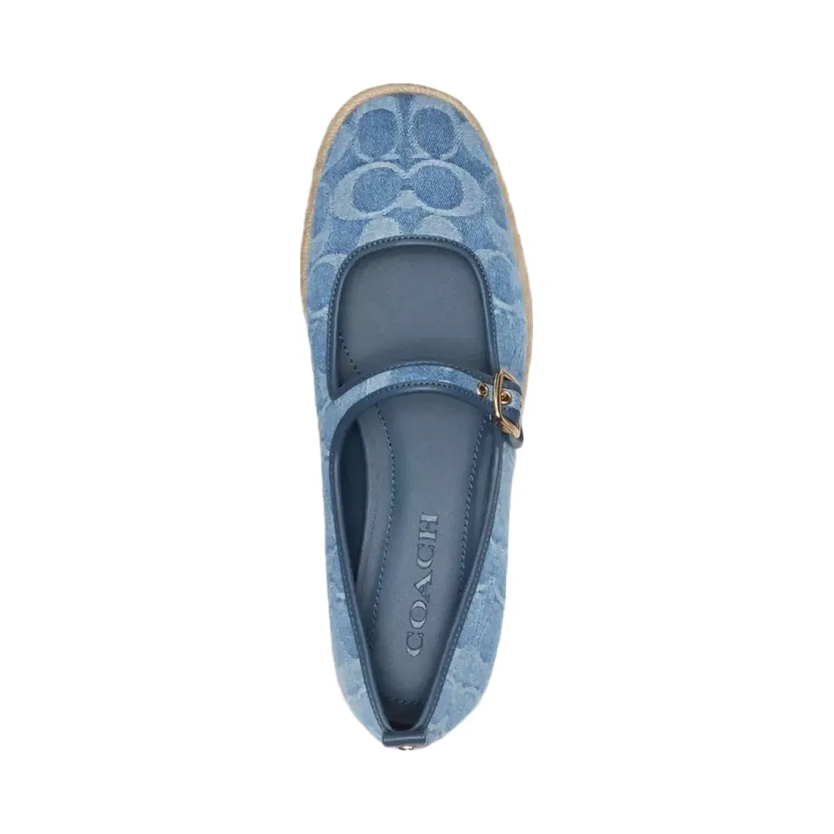 Coach Mary Jane Espadrille In Signature Denim in Indigo