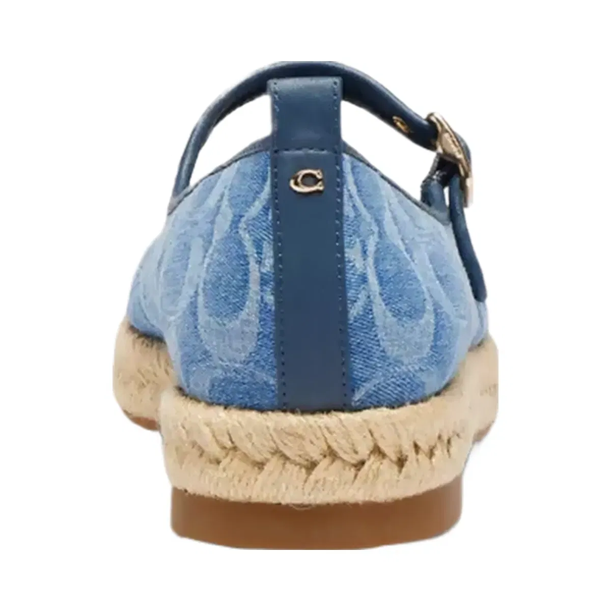 Coach Mary Jane Espadrille In Signature Denim in Indigo