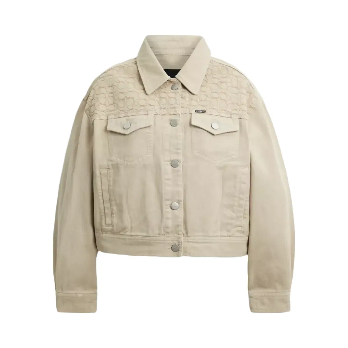 Coach Garment Dyed Denim Jacket in Dark Stone