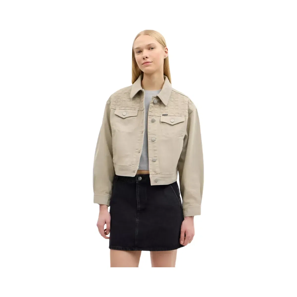 Coach Garment Dyed Denim Jacket in Dark Stone