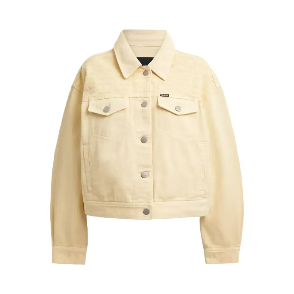 Coach Garment Dyed Denim Jacket in Straw