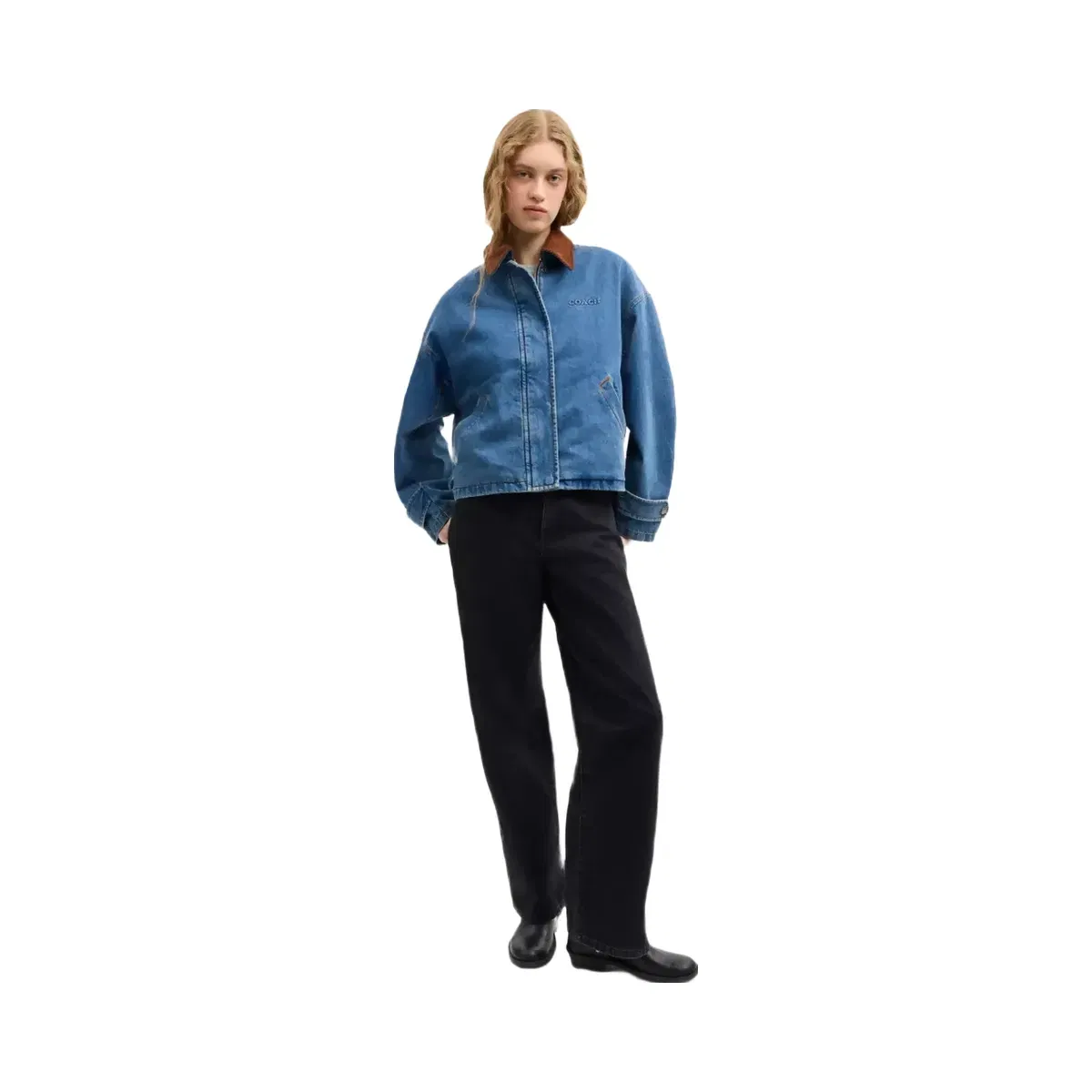 Coach Denim Barn Jacket in Western Wash