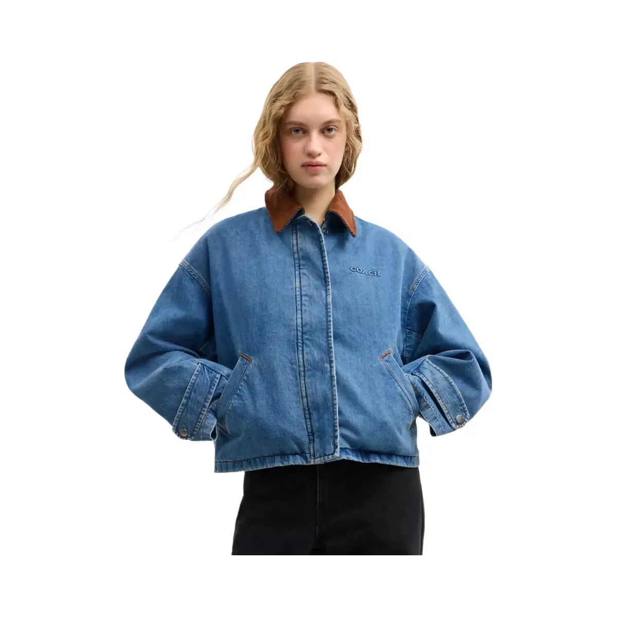 Coach Denim Barn Jacket in Western Wash