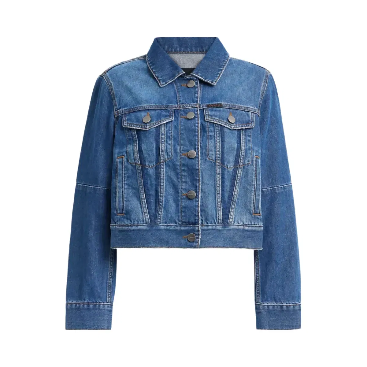 Coach Shrunken Denim Workwear Jacket in Blue