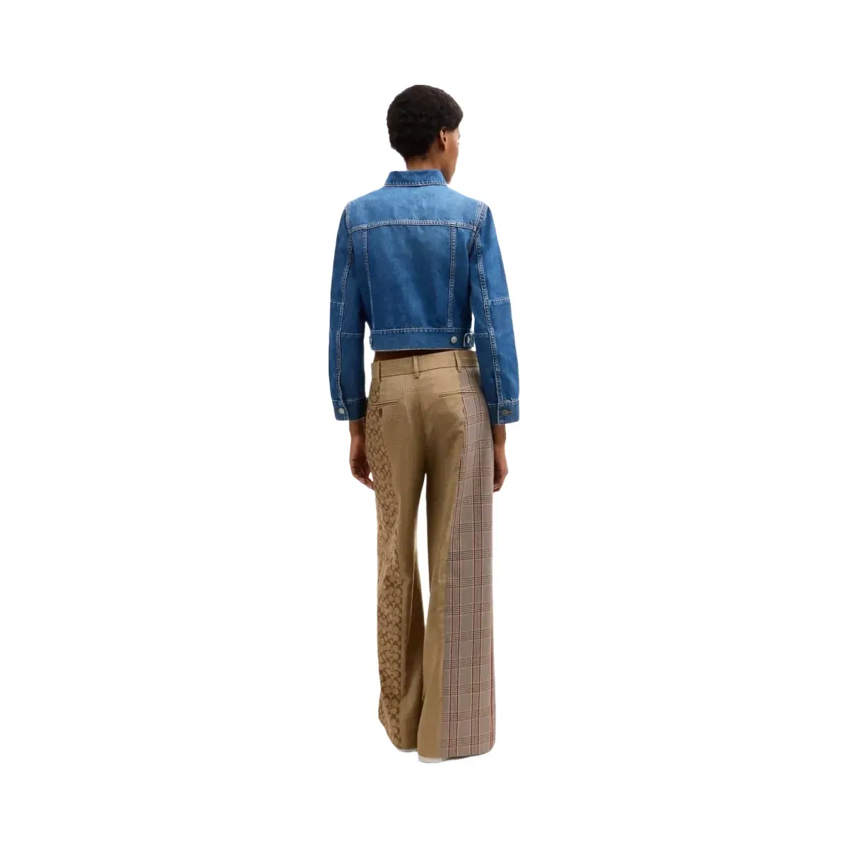 Coach Shrunken Denim Workwear Jacket in Blue