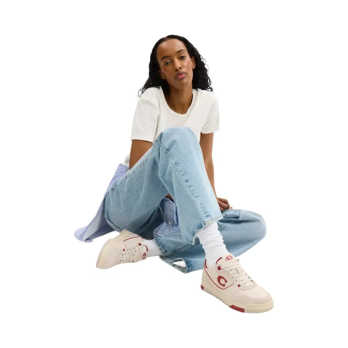 Coach Soho Sneaker in Chalk Poppy