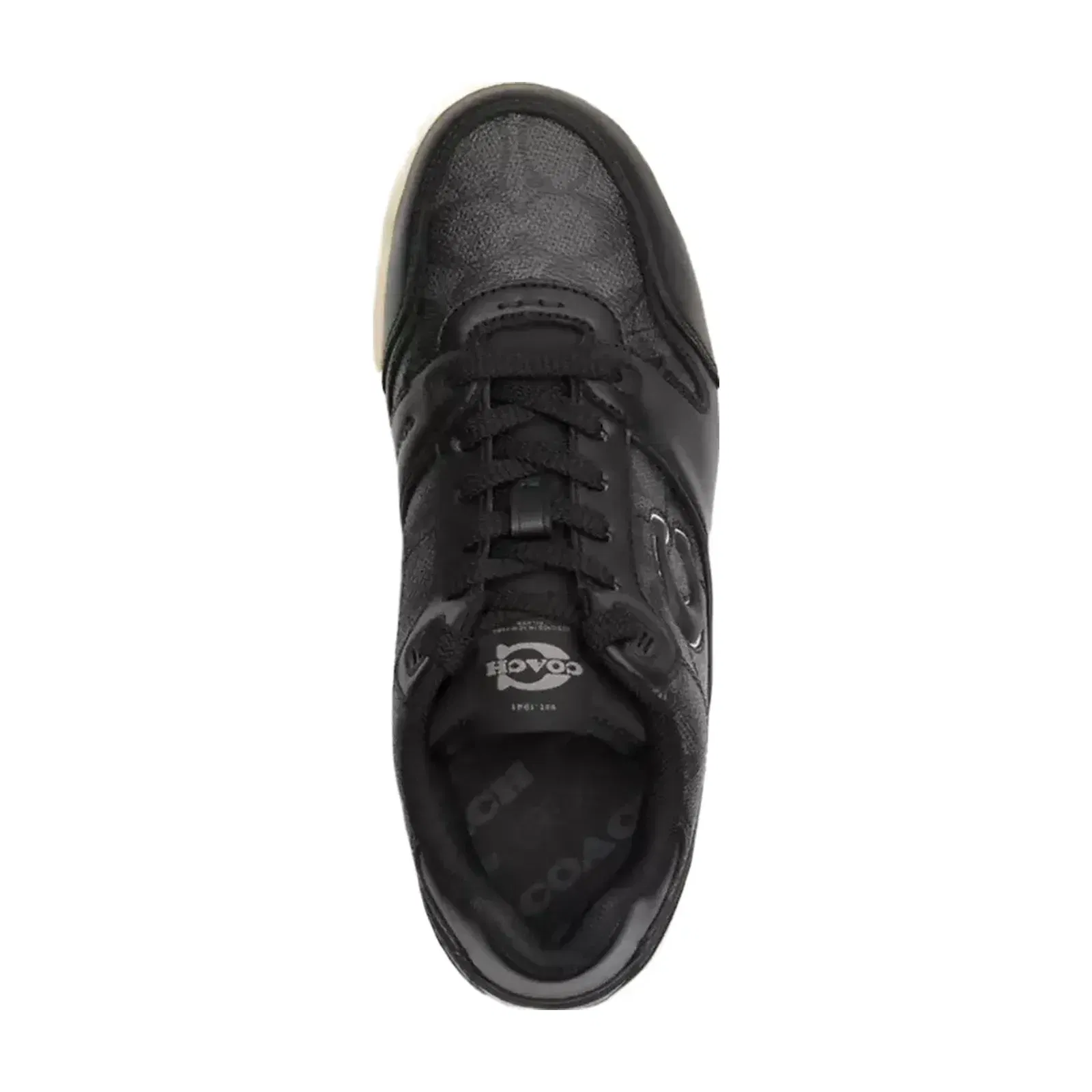 Coach Soho Sneaker With Signature Canvas in Charcoal Black