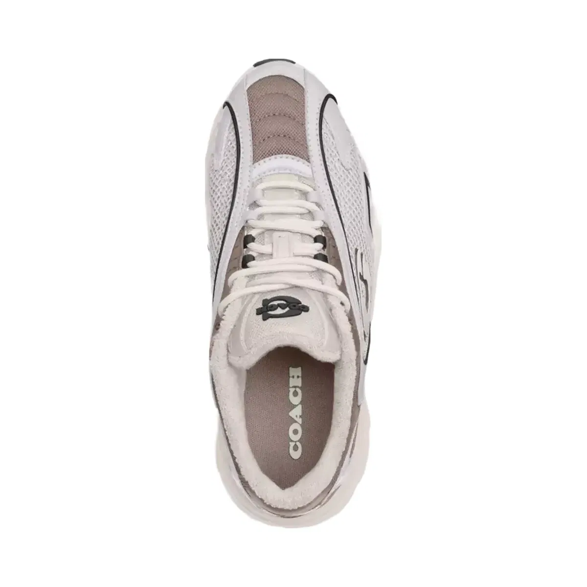 Coach Bolt Runner Sneaker in Light Grey Multi
