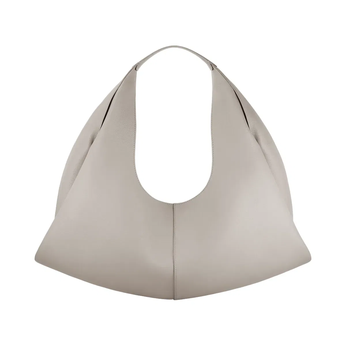 Polène Shuldo Textured Leather Bag Mist