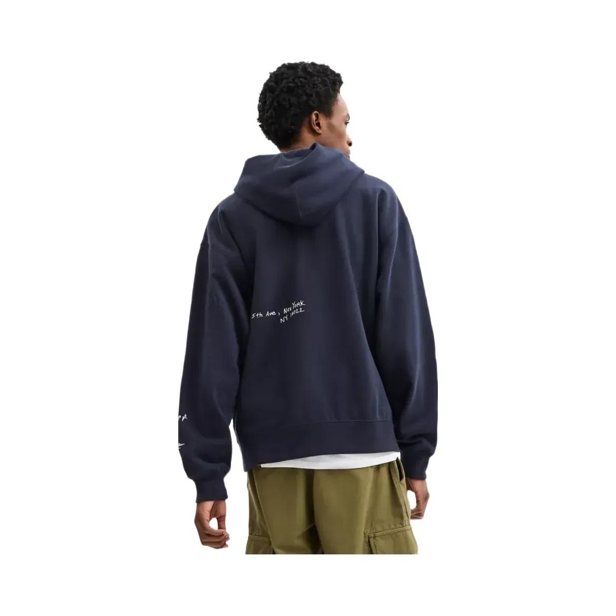 Coach Sketch Horse And Carriage Relaxed Hoodie in Navy Multi