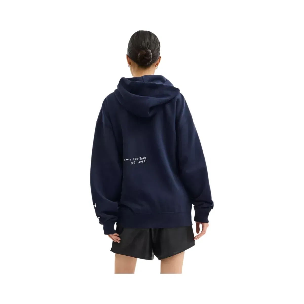 Coach Sketch Horse And Carriage Relaxed Hoodie in Navy Multi