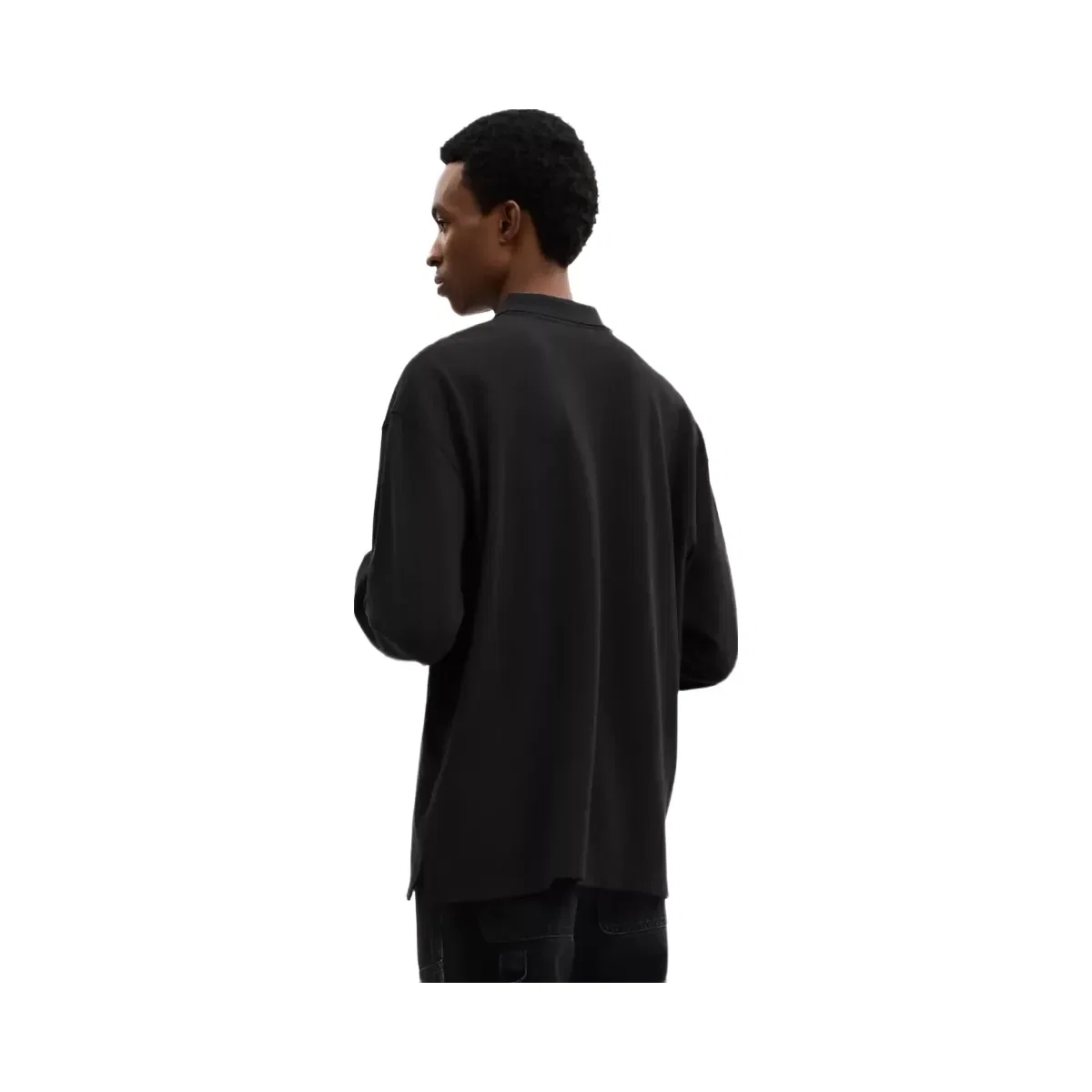 Coach Horse And Carriage Long Sleeve Polo in Black