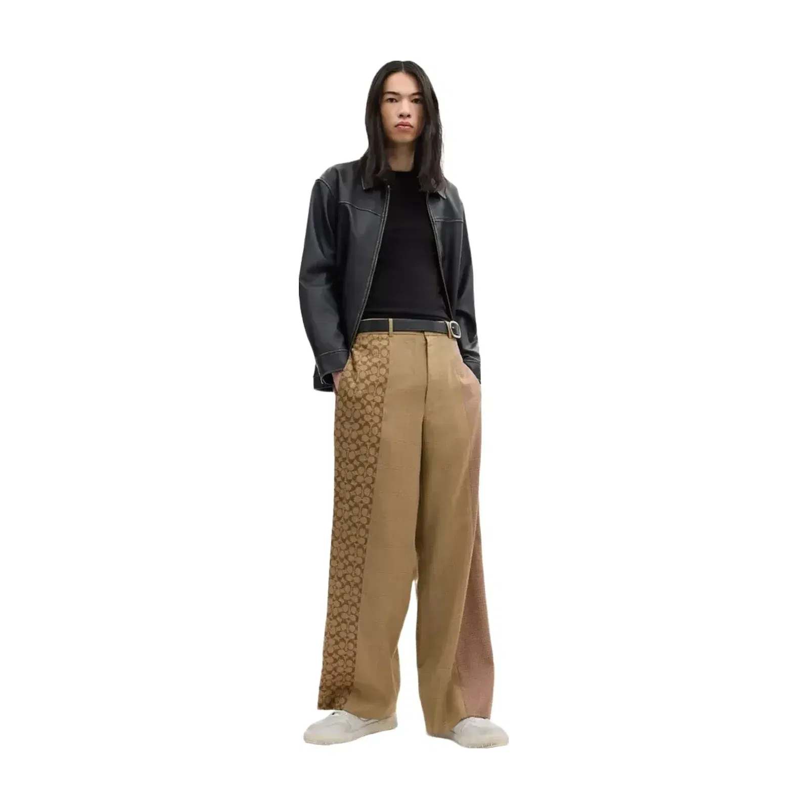 Coach Mashup Yarn Dye Trousers in Tan Multi