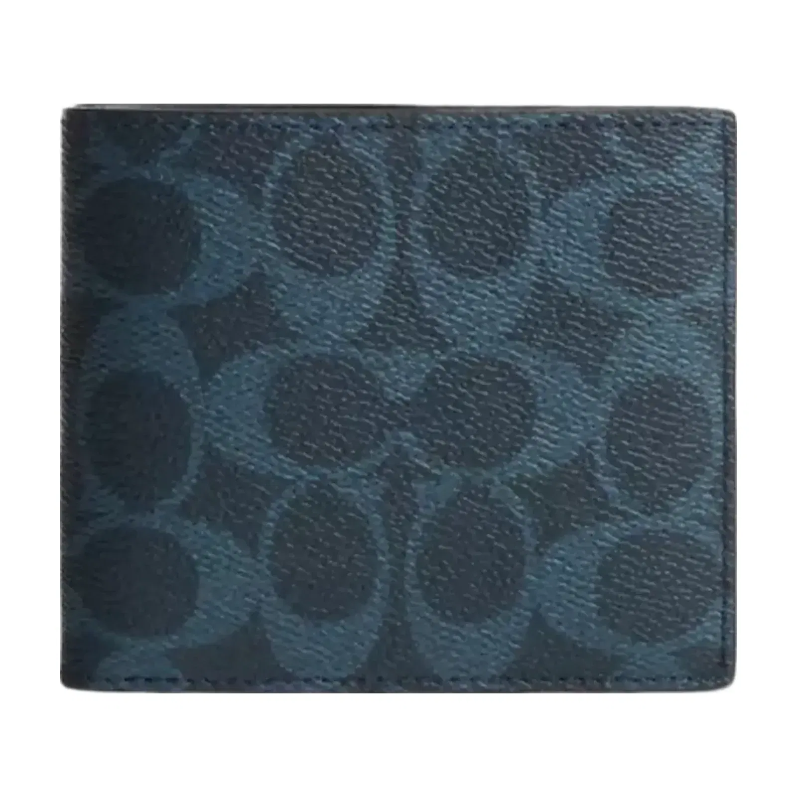 Coach Id Billfold Wallet In Signature Canvas in Ink Blue
