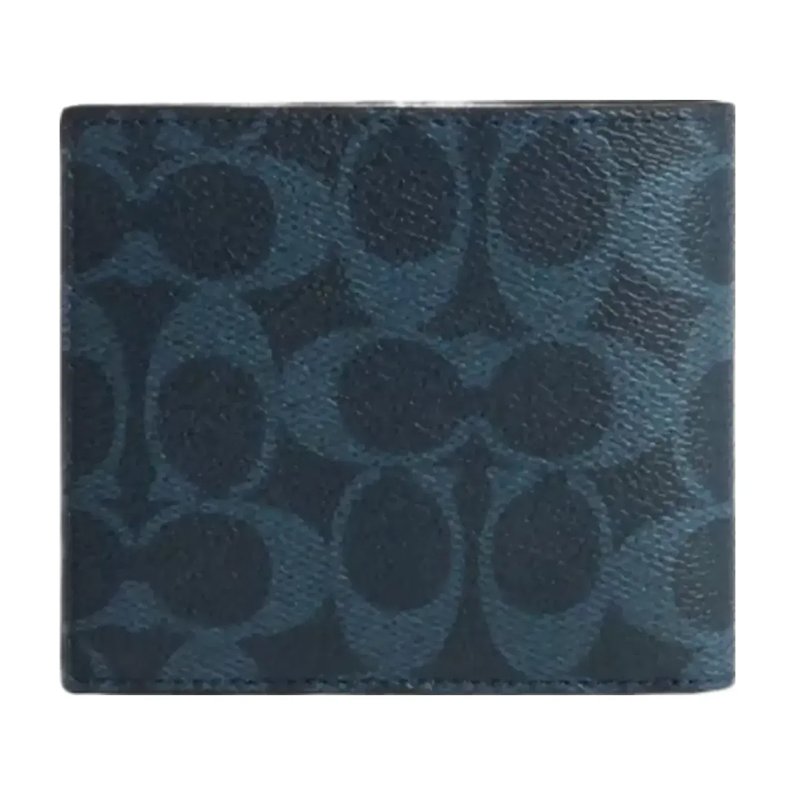 Coach Id Billfold Wallet In Signature Canvas in Ink Blue