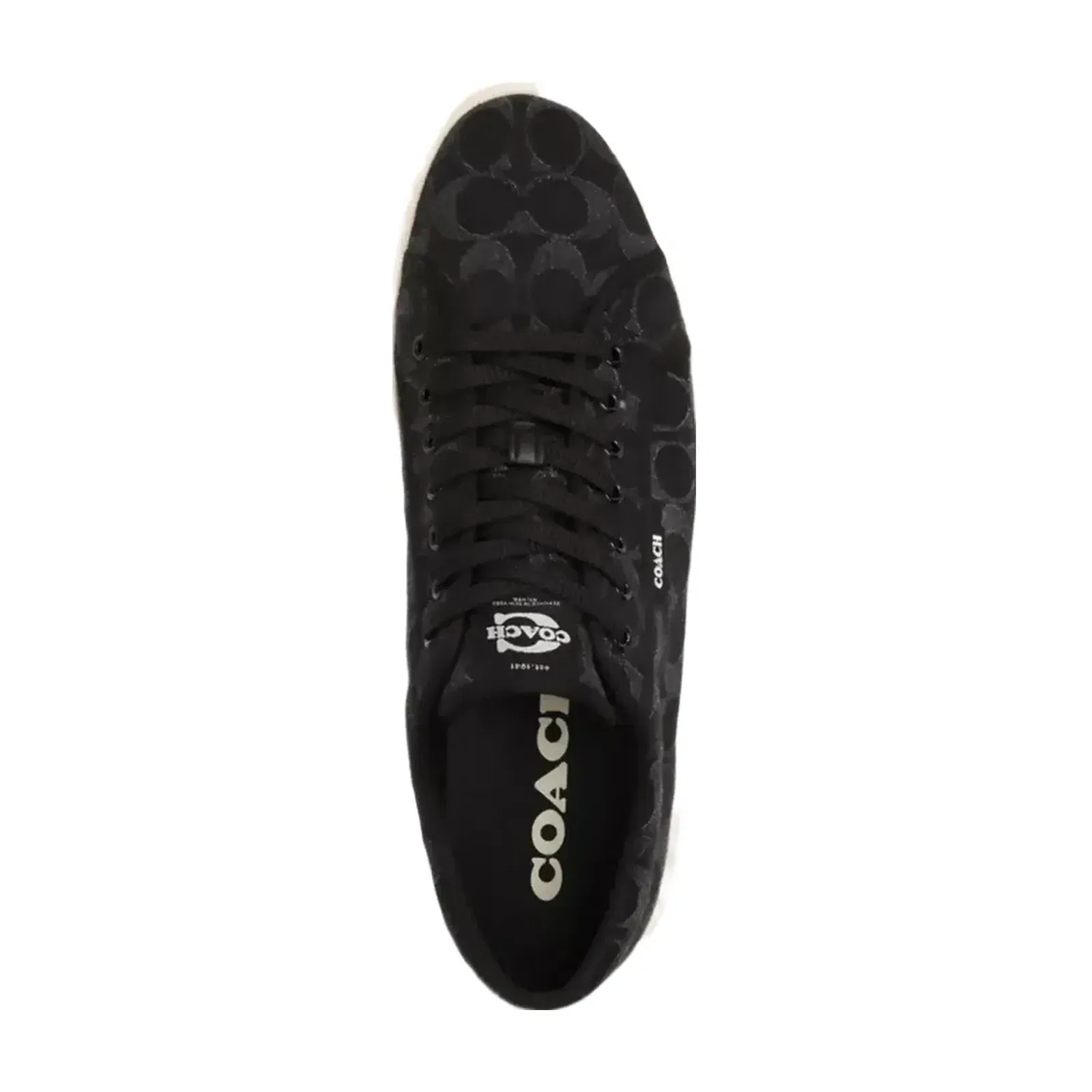 Coach Men's Canvas Sneaker In Signature Denim Black