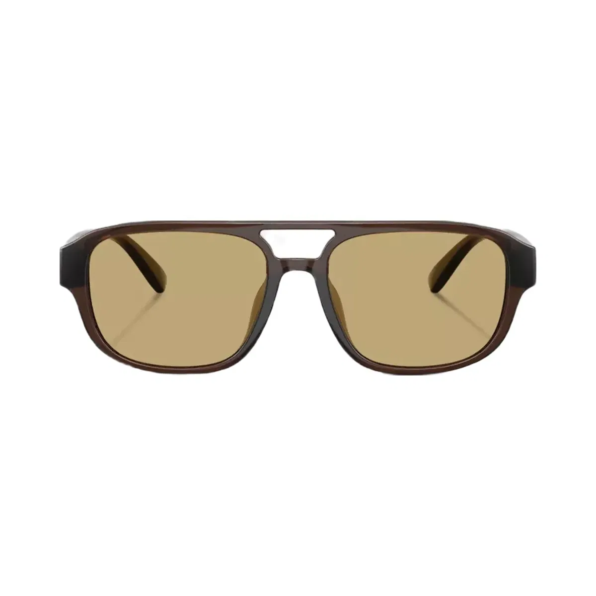 Coach Pilot Sunglasses in Transparent Brown