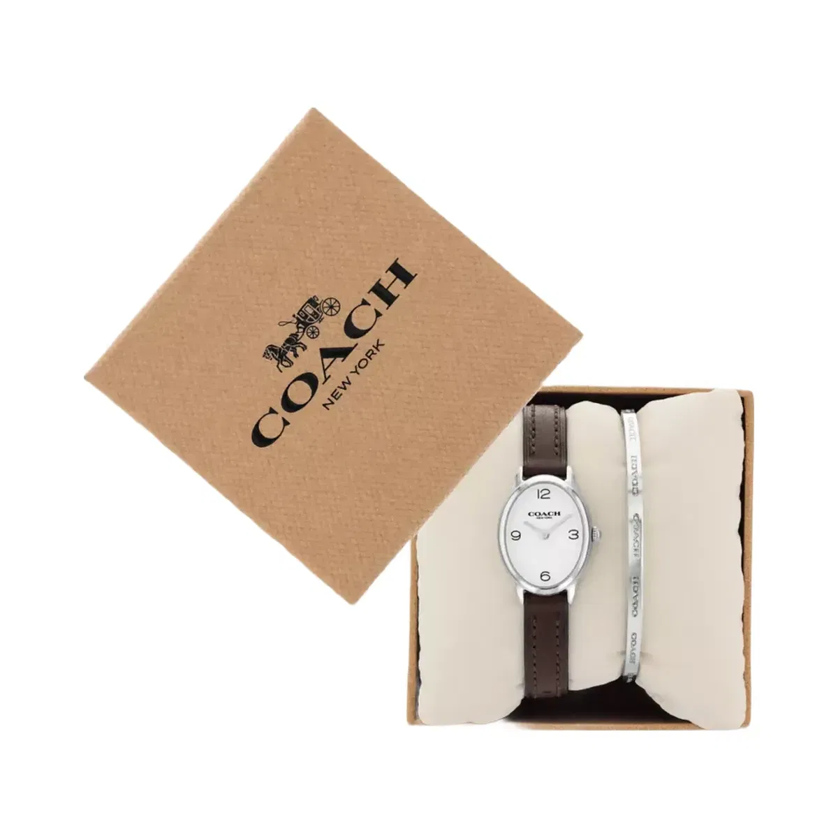 Coach Talia Watch Gift Set, 22 Mm in Stainless Steel Maple