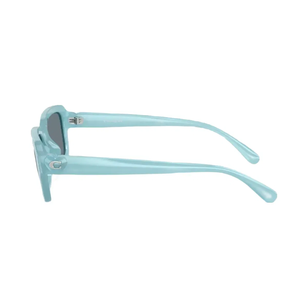 Coach C Heart Narrow Square Sunglasses in Blue
