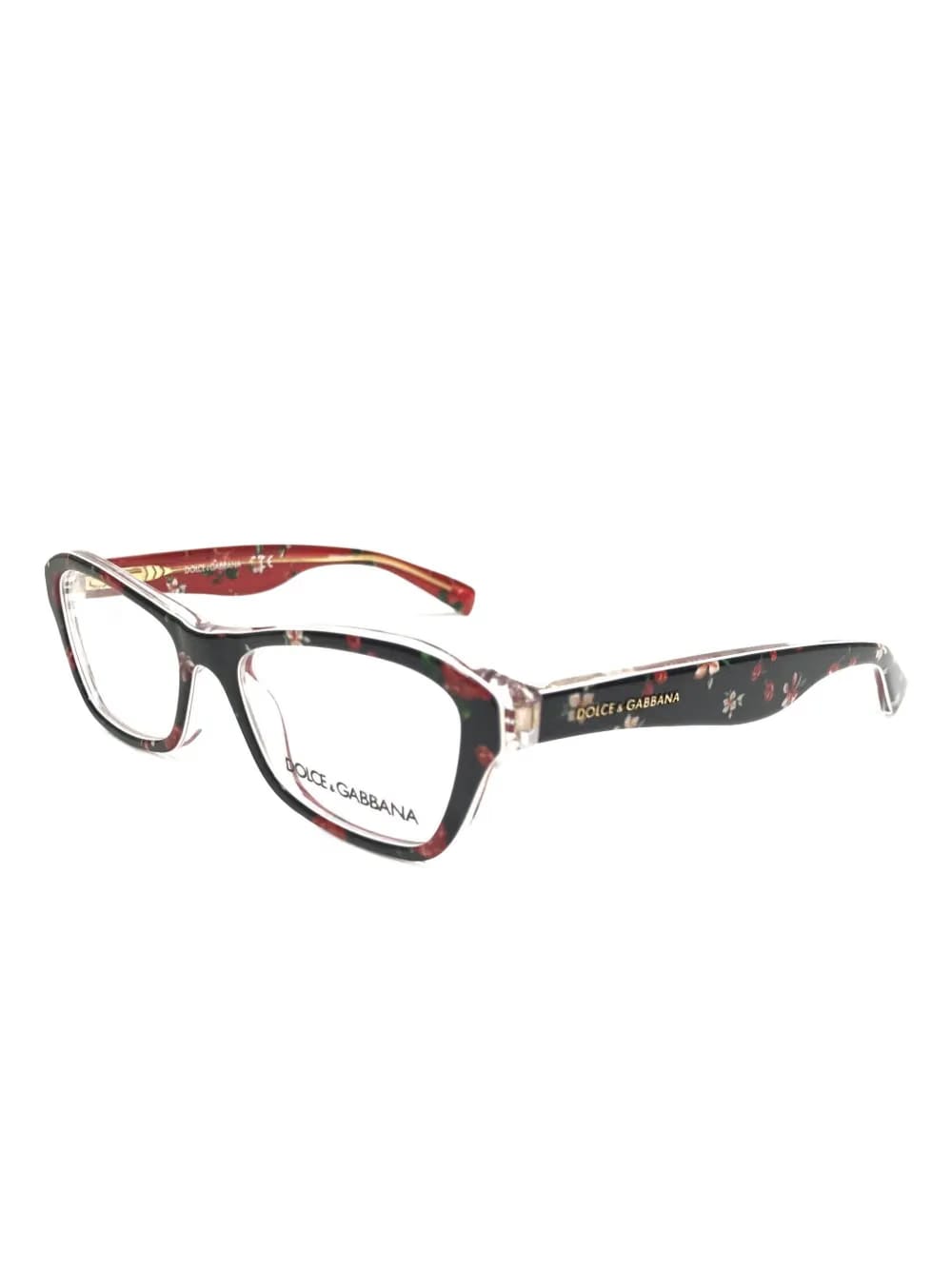 floral-print optical glasses