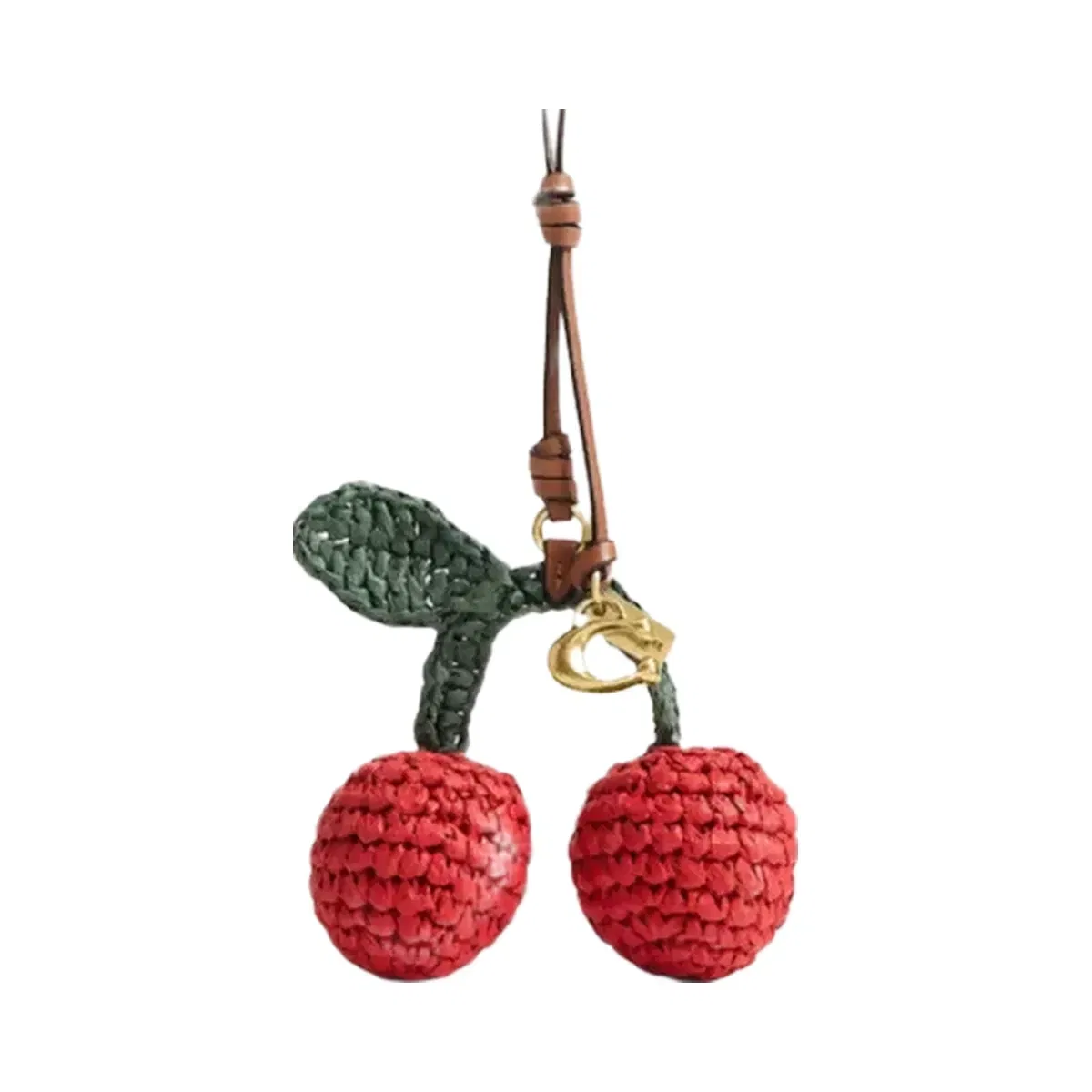 Coach Cherries Bag Charm in Brass Multi
