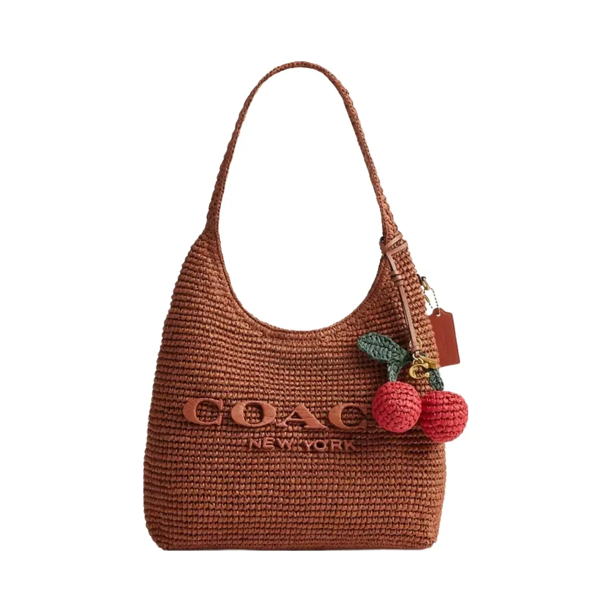 Coach Cherries Bag Charm in Brass Multi