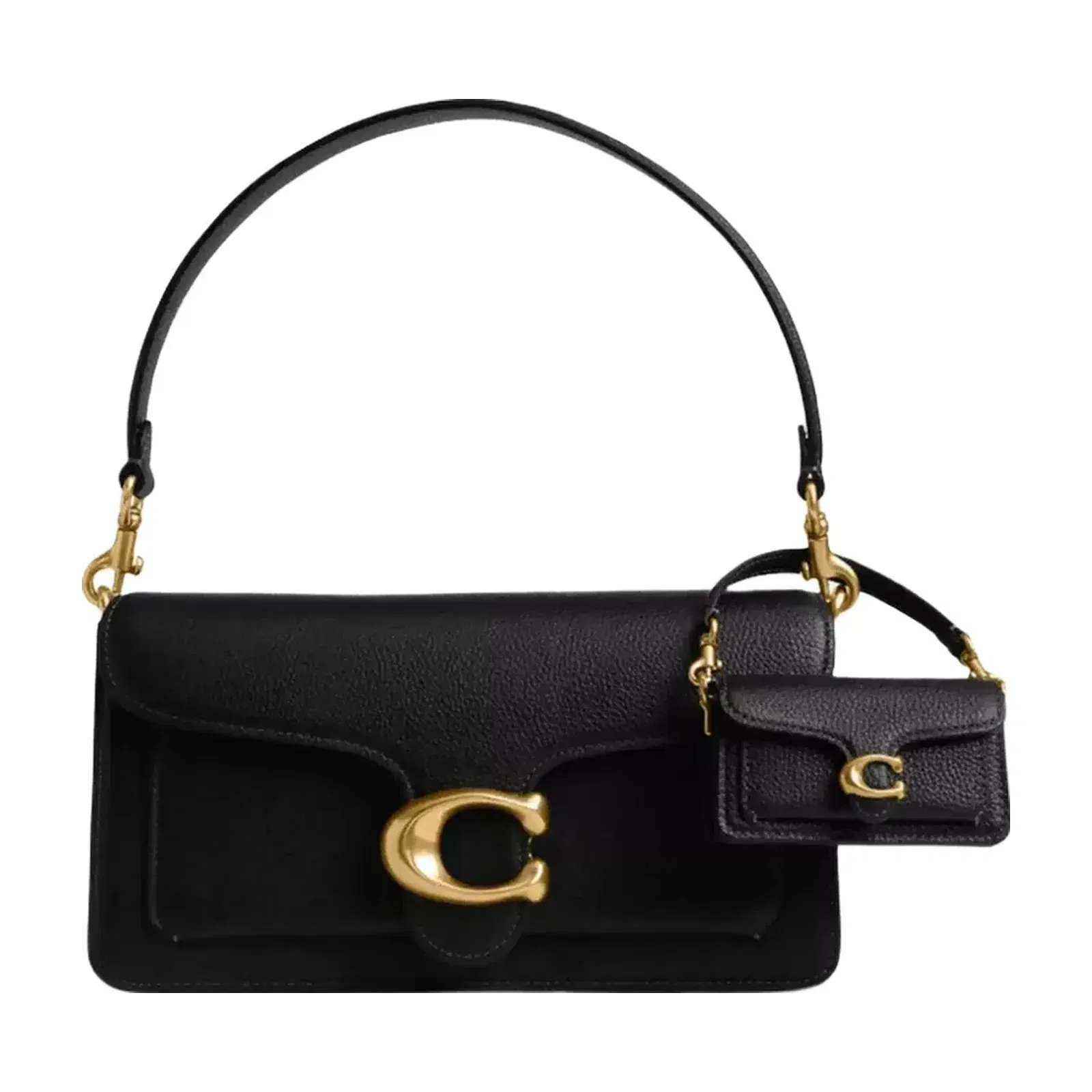 Coach Tabby Bag Charm in Brass Black