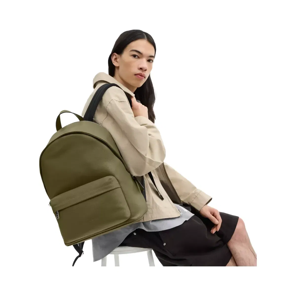 Coach Taylor Backpack in Silver Olive