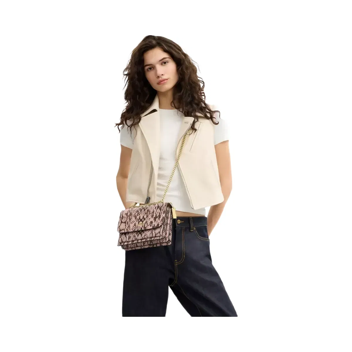 Coach Klare Crossbody Bag Gold Pink
