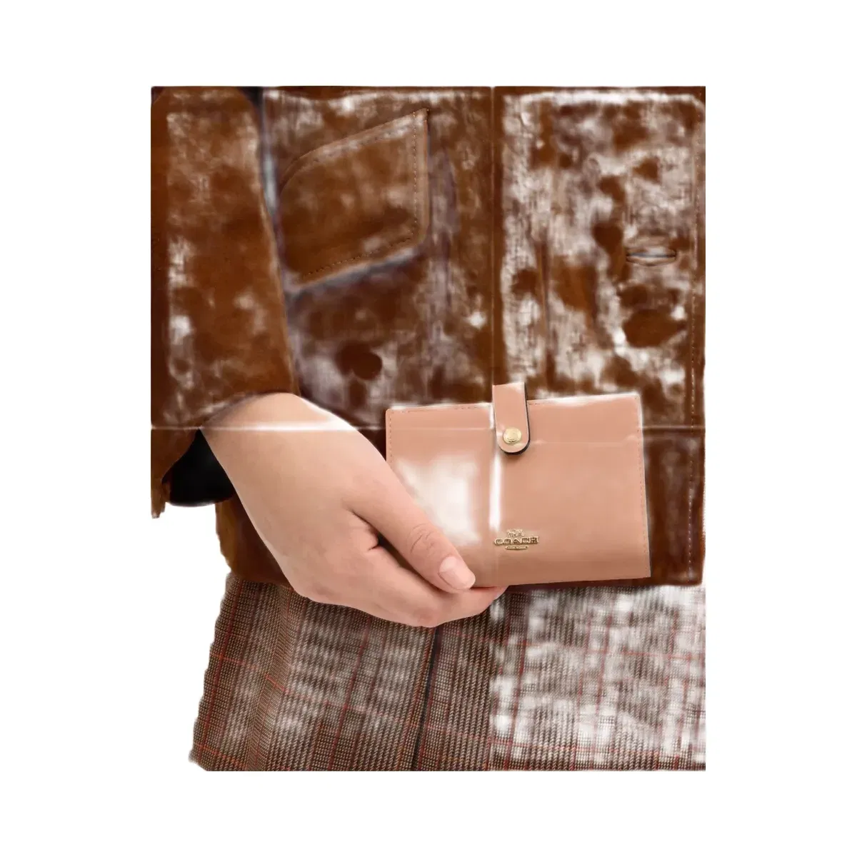 Coach 2-In-1 Wallet in Gold Light Pink