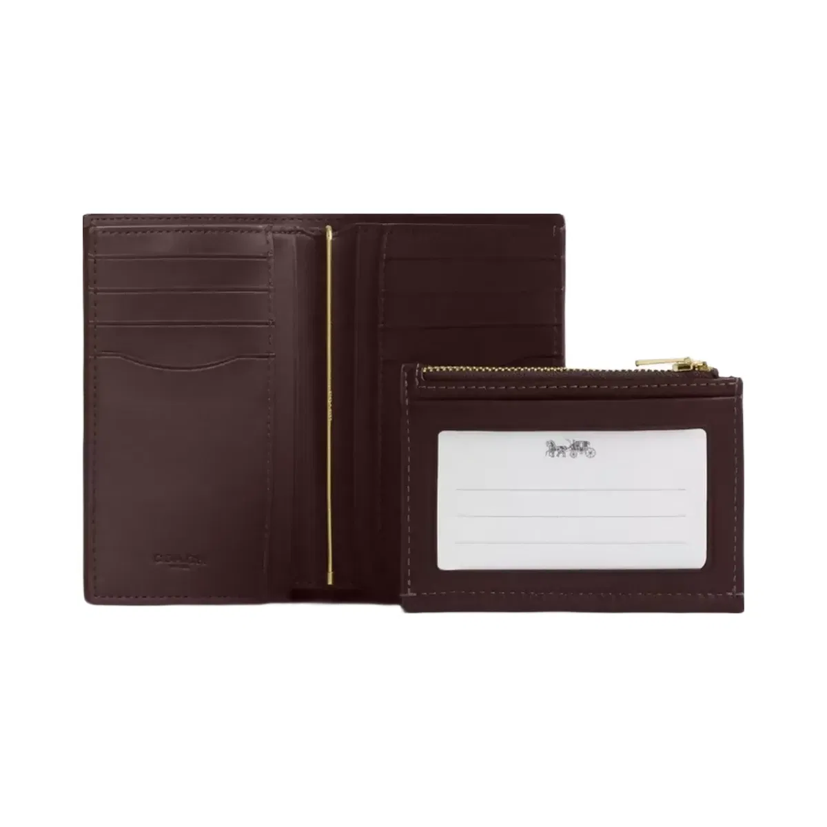 Coach 2-In-1 Wallet in Gold Espresso