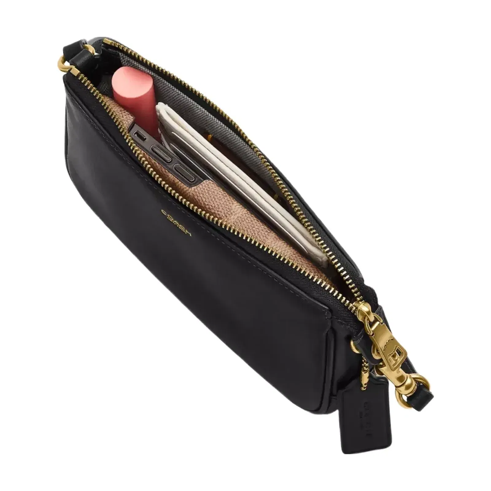 Coach Plaza Bag 18 in Brass Black