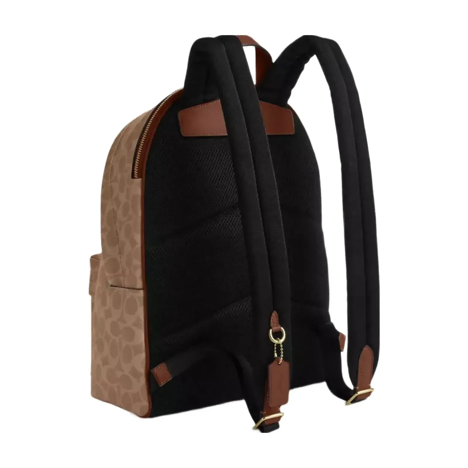 Coach Taylor Small Backpack In Signature Canvas Gold Tan Brown