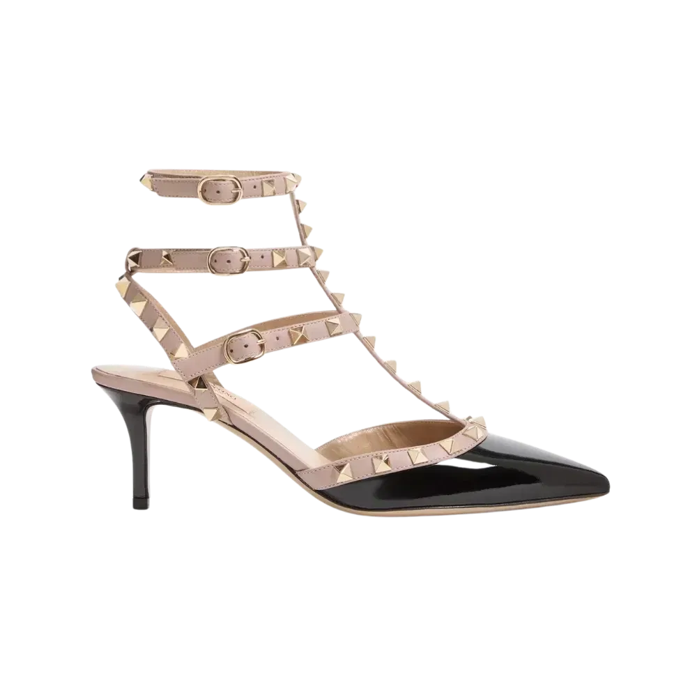 Valentino Rockstud Caged Pump 65mm Black