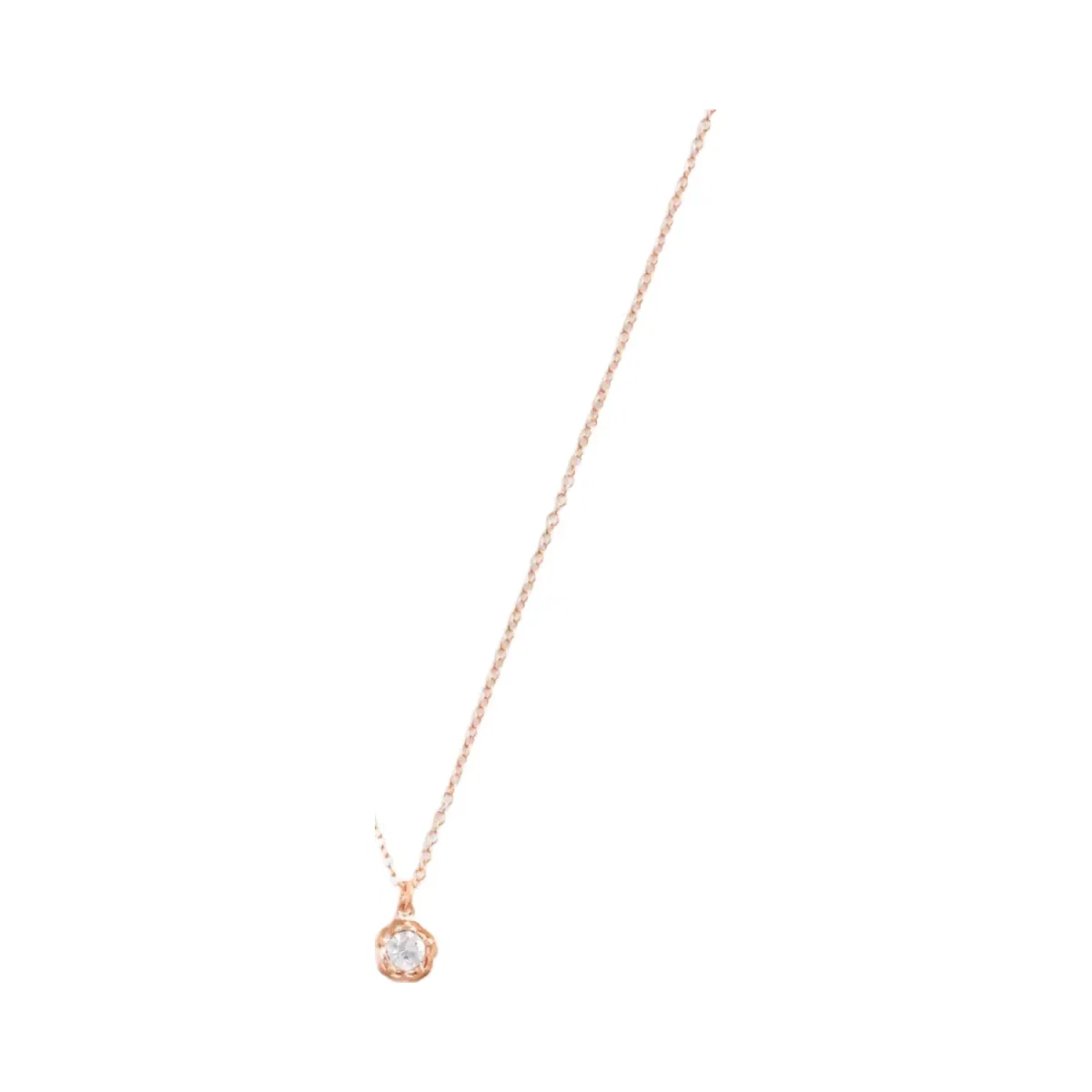 Coach Halo Tea Rose Pendant Necklace in Rose Gold