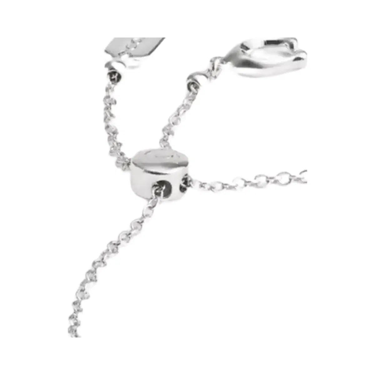 Coach Halo Heart Slider Bracelet in Silver