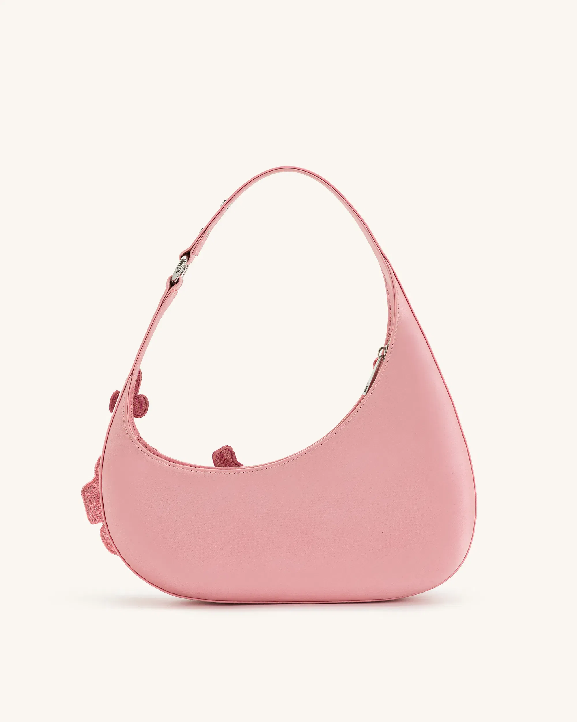JW PEI Harlee Embroidered Shoulder Bag Pink